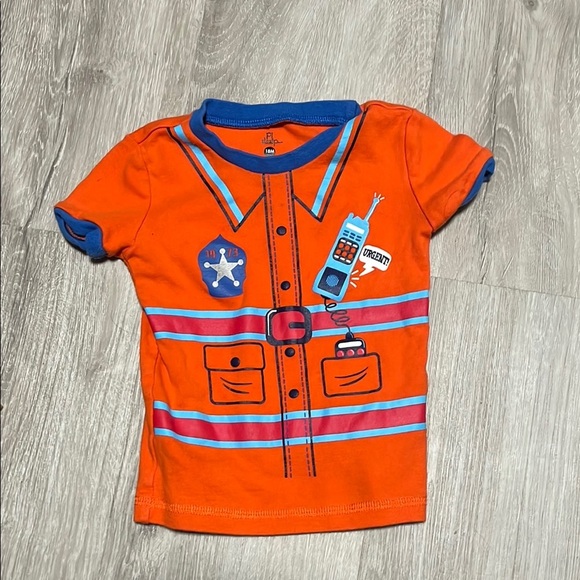 Orange Kids Shirt with Blue Accents - Picture 1 of 1
